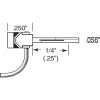 Kadee HO 143 - Whisker Coupler, 1/4 Centerset (2 Pair)