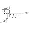 Kadee HO 144 - Whisker Coupler, 1/4 Underset (2 Pair)