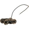 Kadee HO 590 - Bettendorf - AAR Electrical Pickup Self Centering Caboose Trucks with 33" Smooth Back Wheels - HGC