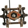 Kadee HO 593 - Bettendorf - Arch Bar Electrical Pickup Self Centering Caboose Trucks with 33" Smooth Back Wheels - HGC
