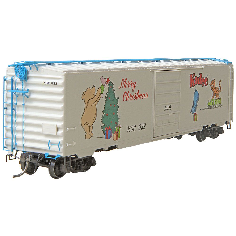 Kadee HO 6934 - 50' PS-1 2025 Christmas Box Car "Winnie-the-Pooh and Friends" #033 (Blue)