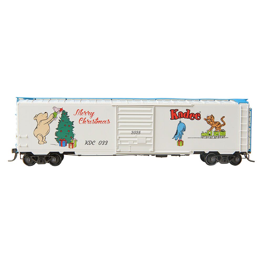 Kadee HO 6934 - 50' PS-1 2025 Christmas Box Car "Winnie-the-Pooh and Friends" #033 (Blue)