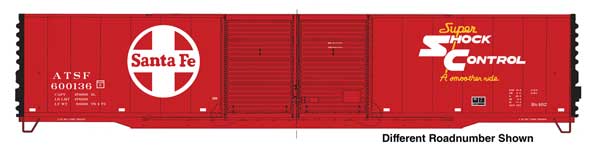 Walthers HO 910-3402 - Mainline - 60' Pullman-Standard Double Door Auto Parts Boxcar "Santa Fe" #600144