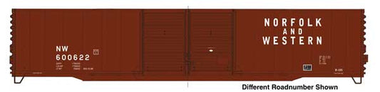 Walthers HO 910-3410 - Mainline - 60' Pullman-Standard Double Door Auto Parts Boxcar "Norfolk & Western" #600626