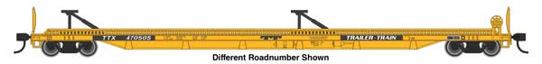 Walthers HO 910-5242 - Mainline - 75' Piggyback Flatcar "TTX" #470585