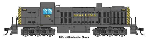 Walthers HO 910-20722 - Mainline - Alco RSC2 Diesel Locomotive "Soo Line" #368 (w/DCC/ESU Sound)