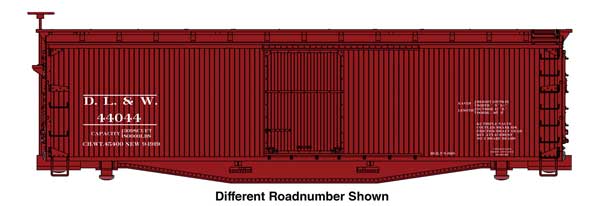 Walthers HO 910-40177 - Mainline - 40' USRA Wood Boxcar "Delaware, Lackawanna & Western" #44072