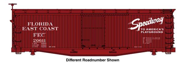 Walthers HO 910-40181 - Mainline - 40' USRA Wood Boxcar "Florida East Coast" #20636