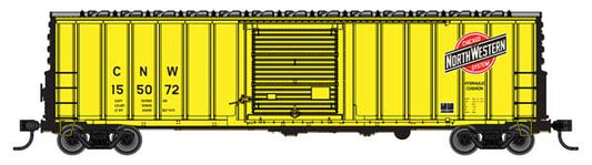 Walthers HO 910-46029 - Mainline - 50' ACF Exterior Post Dreadnaught End Plate B Boxcar "Chicago & North Western" #155072