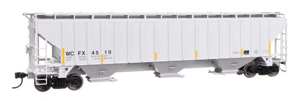 Walthers HO 910-49077 - Mainline - 57' Trinity 4750 3-Bay Covered Hopper "G. E." #4519 (WCFX)
