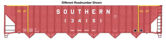 Walthers HO 910-56369 - Mainline - 73' Greenville 7,000 Cubic Foot Wood Chip Hopper "Southern" #134567 (brown)