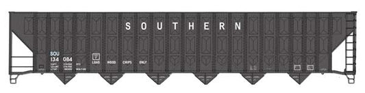 Walthers HO 910-56370 - Mainline - 73' Greenville 7,000 Cubic Foot Wood Chip Hopper "Southern" #134084 (black)