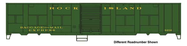 Walthers HO 920-10806 - Proto - 50' Express Boxcar "Rock Island" #4228 (NYC-Style Troop Sleeper Conversion)