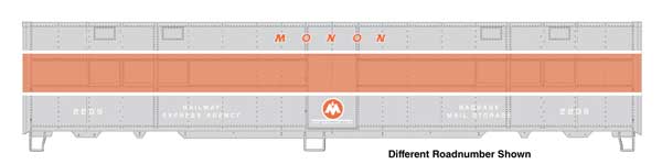 Walthers HO 920-10828 - Proto - 50' Express Boxcar "Monon" #2211 (CBQ-Style Troop Kitchen Conversion)