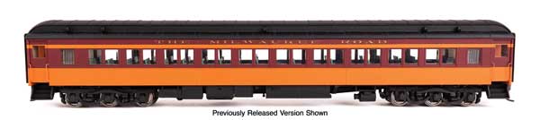 Walthers HO 920-42735 - Proto - 82' Pullman-Built Heavyweight Paired-Window Lighted Coach Passenger Car "Milwaukee Road" #3316