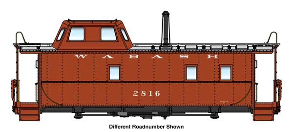 Walthers HO 920-103611 - Proto - Wabash Streamlined Caboose "Wabash" #2810 (as built)