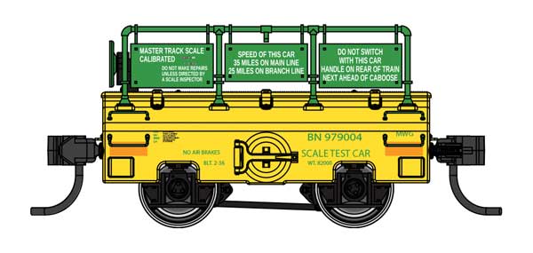 Walthers HO 920-105301 - Proto - Scale Test Car "Burlington Northern" #979004