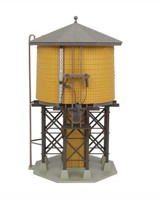 Walthers HO 933-2813 - Cornerstone - Wood Water Tank - Assembled (Yellow Ochre)