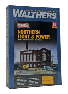 Walthers HO 933-3021 - Cornerstone - Northern Light & Power Powerhouse Building Kit