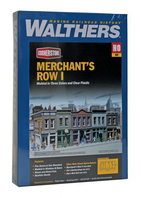 Walthers HO 933-3028 - Cornerstone - Merchant's Row I Building Kit