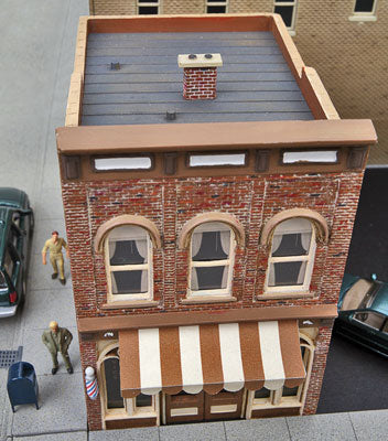 Walthers HO 933-3471 - Cornerstone - Vic's Barber Shop Building Kit