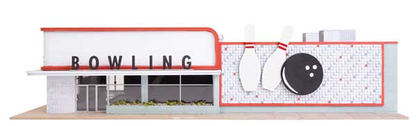 Walthers HO 933-4118 - Cornerstone - Vintage Bowling Alley Building Kit