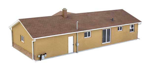 Walthers HO 933-4155 - Cornerstone - Ranch House w/ Attached 2-Car Garage Building Kit
