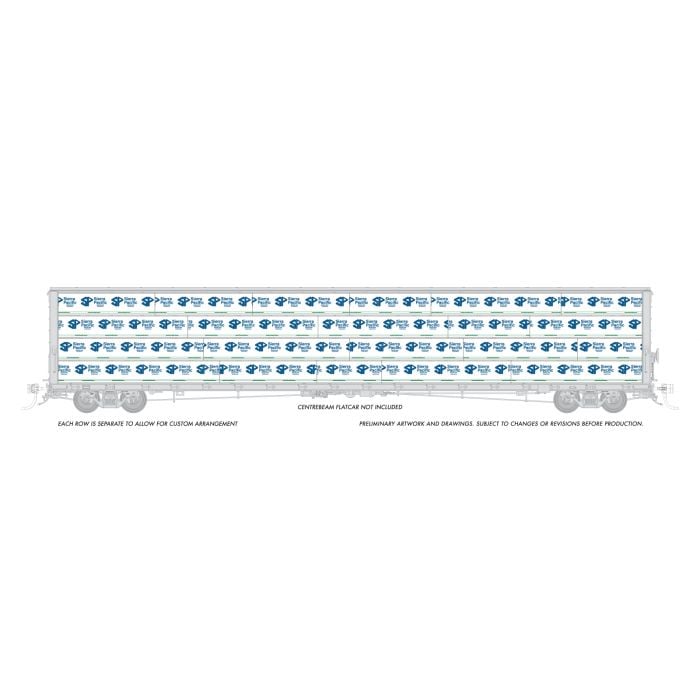Rapido Trains HO 102165 - Centerbeam Wrapped Lumber Load "Sierra Pacific"