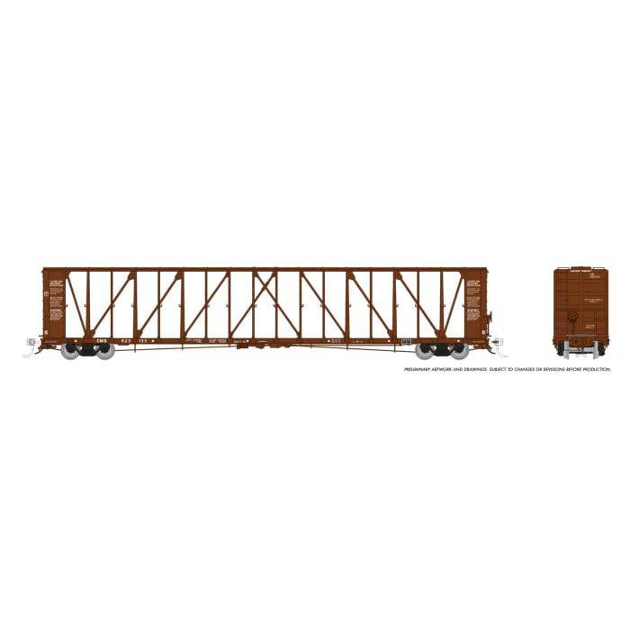 Rapido Trains HO 174010 - NSC 73' Centerbeam Flatcar "Canadian National" (6-Pack)