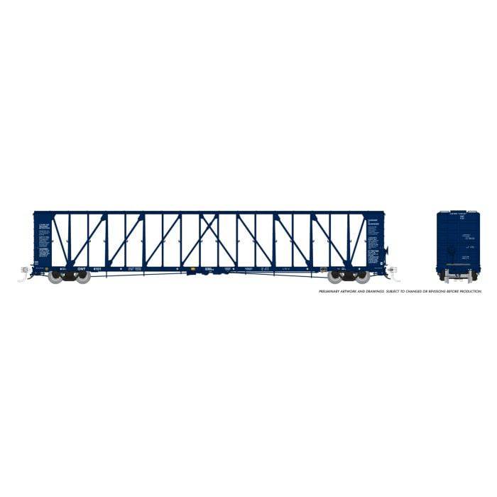 Rapido Trains HO 174013 - NSC 73' Centerbeam Flatcar "Ontario Northland" (6-Pack)