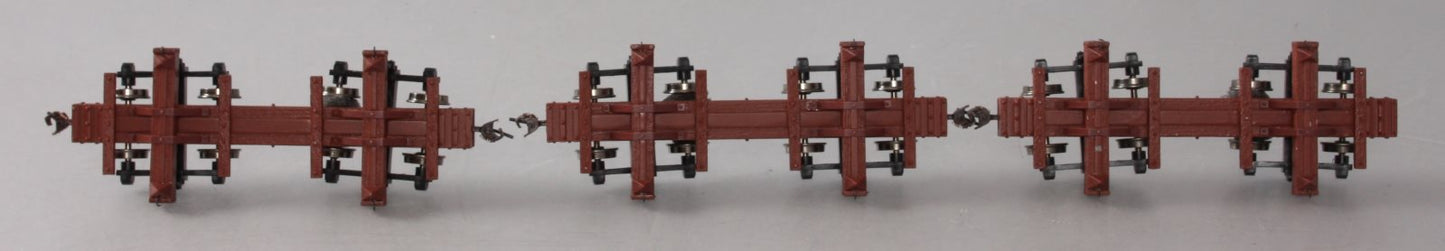 Bachmann "On30" 27391 - Skeleton Log Cars (3-Car Set w/ Resin Logs) -Open Box-H1033