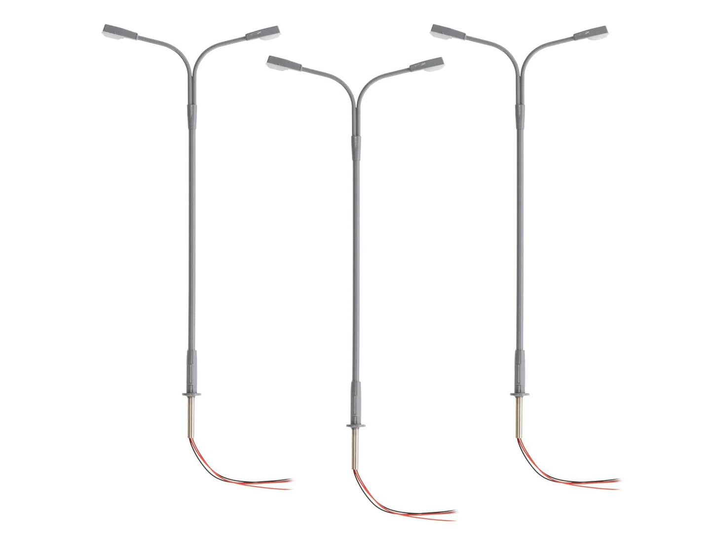 Lionel HO 2456093 - Double Highway Lamp (3-Pack) Gray