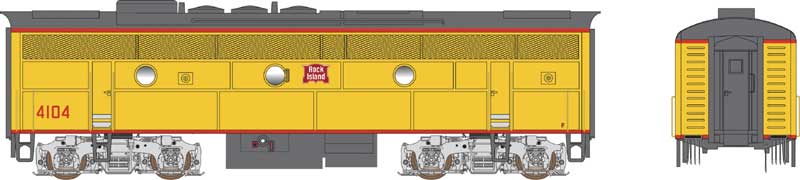 Bowser HO 24602 - Executive - EMD F3B Diesel Locomotive "Rock Island" #4104 (EX UP) w/DCC/Sound