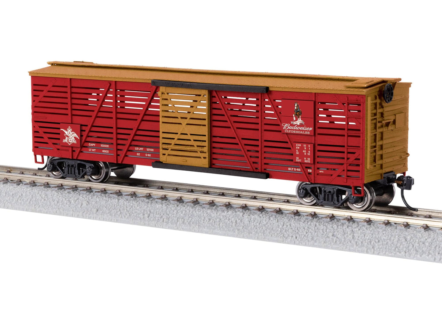 Lionel HO 2554600 -Anheuser Busch - Stock Car w/Horse Sounds "Clydesdale"