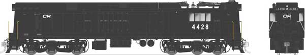 Rapido Trains HO 52516 - E44a Electric Engine "Conrail" #4444 (Black Scheme)