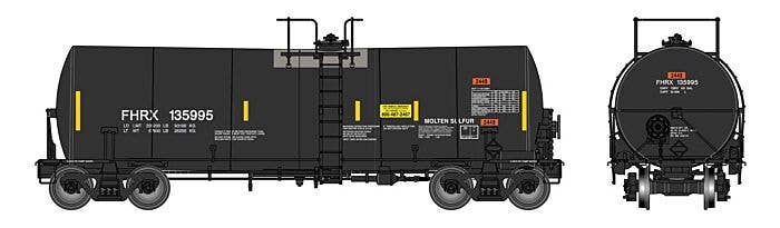 Walthers HO 920-100054 - Proto - 40’ Trinity 14,000-Gallon Molten Sulfur Tank car "Flint Hill Resources" #136000 (FHRX)