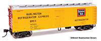 Walthers HO 910-41308 - Mainline - 40' Wood Reefer w/ Steel Ends "Chicago Burlington & Quincy" #74628