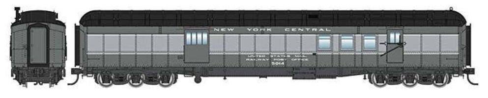 Walthers HO 920-17416 - Proto - 70' Heavyweight RPO Baggage Car "New York Central" #5014