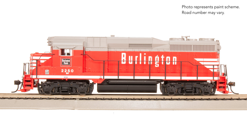 Broadway Limited Imports HO 9134 - EMD GP30 Diesel Locomotive "Burlington Northern" #2250 (CB&Q Chinese Red w/BN Patch) w/DCC/Sound