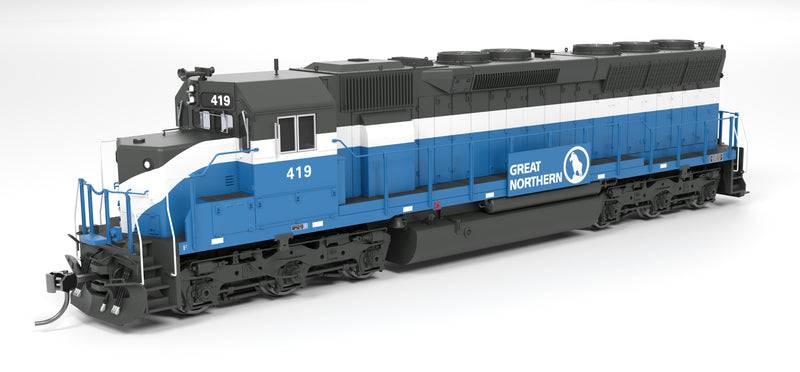 Broadway Limited Imports HO 9805 - EMD SD45 Diesel Locomotive "Great Northern" #424 (Big Sky Blue, gray, white) Standard DC