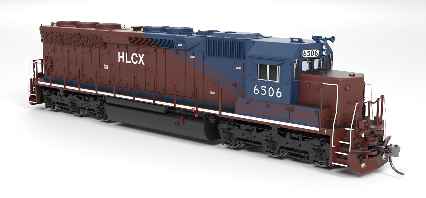 Broadway Limited Imports HO 9806 - EMD SD45 Diesel Locomotive "HLCX" #6506 (maroon, blue) w/DCC/Sound
