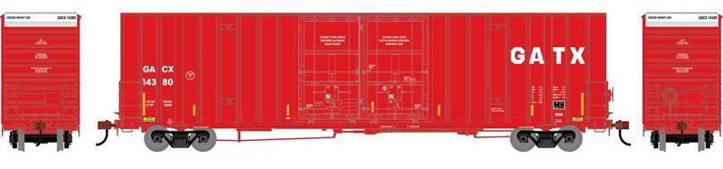 Athearn HO ATHN-2287 - 60' Gunderson High Cube Double Door Box Car "GACX" #14380