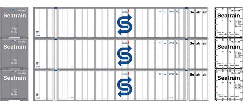 Athearn HO ATHN-2330 - 53' Stoughton Container "STLU" Legendary Liveries (3 Car Set)