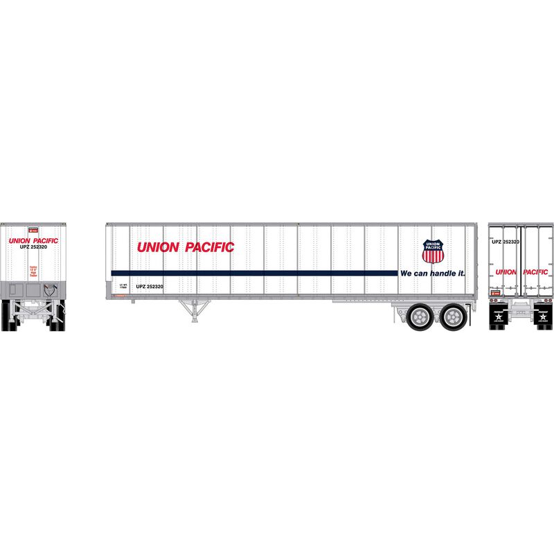 Athearn HO 2605 - 45' Fruehauf Z-Van Trailer Smooth Side "Union Pacific" #252320