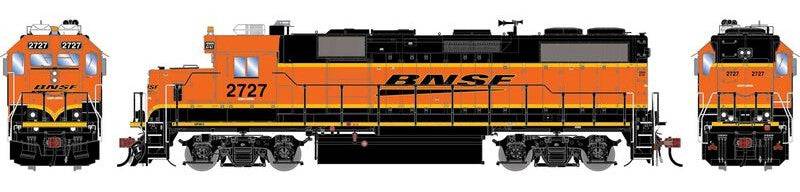 Athearn HO ATHNG-1982 - Genesis - GP39-2 PH IIB Locomotive w/DCC & Sound "BNSF" #2727