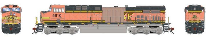 Athearn HO 2056 - Genesis - AC4400CW Diesel Locomotive "BNSF" #5610 (Primed for Grime)