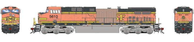Athearn HO 2074 - Genesis - AC4400CW Diesel Locomotive "BNSF" #5610 (Primed for Grime)
