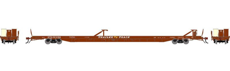 Athearn HO 2231 -Genesis - F89-F Flat Car "XTTX" #153156 (Brown)
