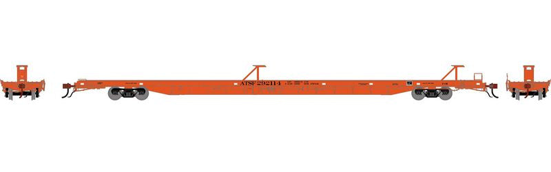 Athearn HO 2238 -Genesis - F89-F Flat Car "Atchison, Topeka & Santa Fe" #292114