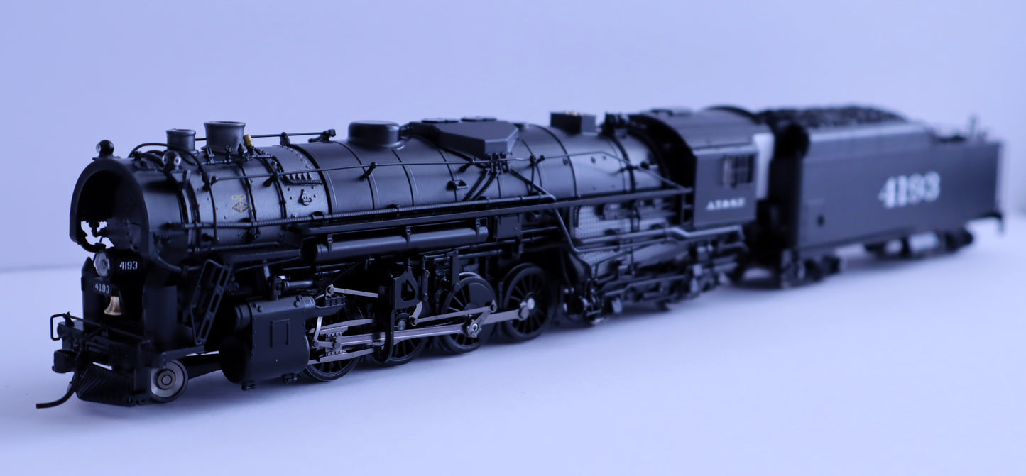 Broadway Limited Imports HO 7890 - 2-8-4 T1a Berkshire Steam Locomotive "Atchison, Topeka & Santa Fe" #4193 w/DCC&Sound (4-Axle Tender) Spoked Main Driver